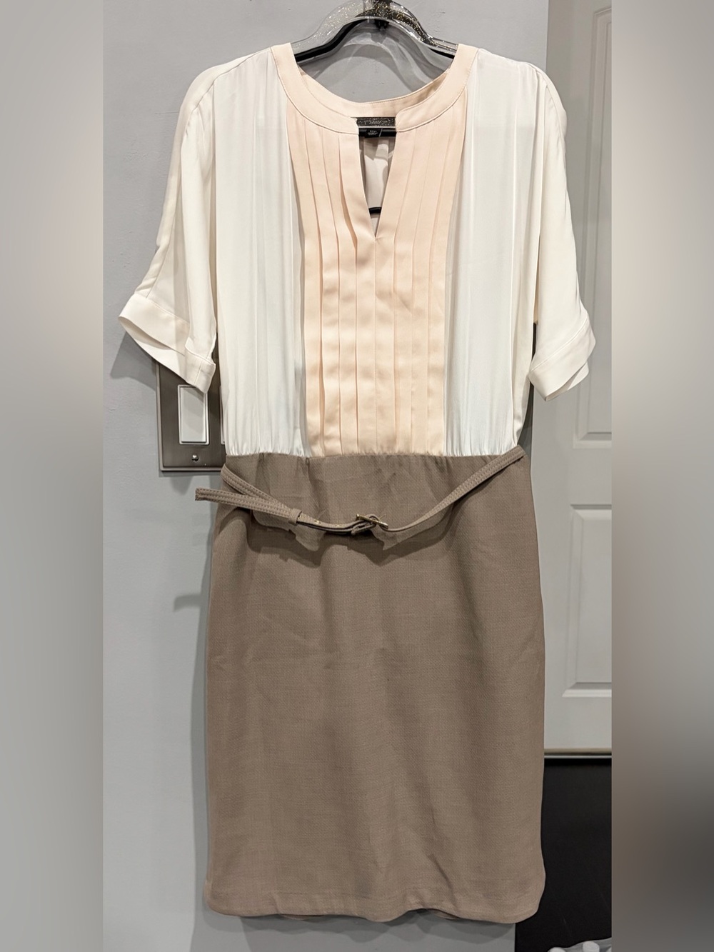 ANN TAYLOR PETITE BELTED DRESS
